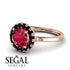1ct Round Ruby Engagement Ring - Natalia No. 41 image 10