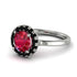 1ct Round Ruby Engagement Ring - Natalia No. 42 image 1