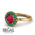 1ct Round Ruby Engagement Ring - Natalia No. 25 image 10