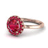 1ct Round Ruby Engagement Ring - Natalia No. 56 image 1