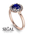 1ct Round Sapphire Engagement Ring - Natalia No. 14 image 2