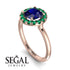 1ct Round Sapphire Engagement Ring - Natalia No. 29 image 2