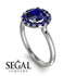 1ct Round Sapphire Engagement Ring - Natalia No. 75 image 2
