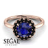 1ct Round Sapphire Engagement Ring - Natalia No. 44 image 3