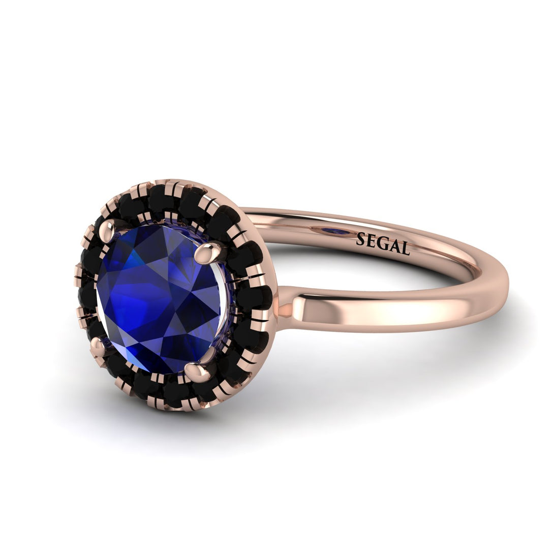 1ct Round Sapphire Engagement Ring - Natalia No. 44