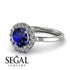 1ct Round Sapphire Engagement Ring - Natalia No. 15 image 10