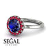 1ct Round Sapphire Engagement Ring - Natalia No. 60 image 10