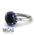 1ct Round Black Diamond Engagement Ring - Natalia No. 69 image 10