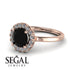 1ct Round Black Diamond Engagement Ring - Natalia No. 8 image 14