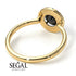 1ct Round Black Diamond Engagement Ring - Natalia No. 37 image 5