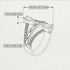 Symmetrical Twist Shank Pear Sapphire Ring - Eliza No. 13 image 4