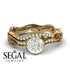 Painter's Muse Bridal Set Diamond ring- Sophie no. 1 image 2