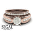 Stairway to Heaven Bridal Set Diamond Ring- Gabriella no. 2 image 2