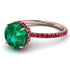2ct Hidden Halo Emerald Engagement Ring - Adaline No. 50 image 1