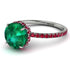 2ct Hidden Halo Emerald Engagement Ring - Adaline No. 51 image 1