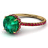 2ct Hidden Halo Emerald Engagement Ring - Adaline No. 49 image 1