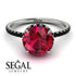 2ct Hidden Halo Ruby Engagement Ring - Adaline No. 42 image 3