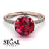 2ct Hidden Halo Ruby Engagement Ring - Adaline No. 11 image 3