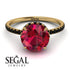 2ct Hidden Halo Ruby Engagement Ring - Adaline No. 40 image 3