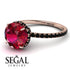 2ct Hidden Halo Ruby Engagement Ring - Adaline No. 41 image 10