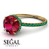 2ct Hidden Halo Ruby Engagement Ring - Adaline No. 25 image 10