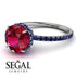2ct Hidden Halo Ruby Engagement Ring - Adaline No. 72 image 10