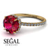 2ct Hidden Halo Ruby Engagement Ring - Adaline No. 10 image 10