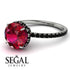 2ct Hidden Halo Ruby Engagement Ring - Adaline No. 42 image 10