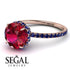 2ct Hidden Halo Ruby Engagement Ring - Adaline No. 71 image 10