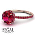 2ct Hidden Halo Ruby Engagement Ring - Adaline No. 56 image 10