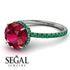 2ct Hidden Halo Ruby Engagement Ring - Adaline No. 27 image 10