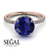 2ct Hidden Halo Sapphire Engagement Ring - Adaline No. 14 image 3