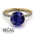 2ct Hidden Halo Sapphire Engagement Ring - Adaline No. 13 image 3