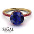 2ct Hidden Halo Sapphire Engagement Ring - Adaline No. 58 image 3