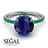2ct Hidden Halo Sapphire Engagement Ring - Adaline No. 30 image 3