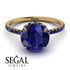 2ct Hidden Halo Sapphire Engagement Ring - Adaline No. 73 image 3