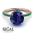 2ct Hidden Halo Sapphire Engagement Ring - Adaline No. 29 image 3