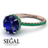 2ct Hidden Halo Sapphire Engagement Ring - Adaline No. 29 image 10