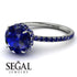 2ct Hidden Halo Sapphire Engagement Ring - Adaline No. 75 image 10