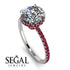 2ct Hidden Halo Diamond Engagement Ring - Adaline No. 48 image 2