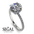 2ct Hidden Halo Diamond Engagement Ring - Adaline No. 3 image 2