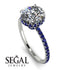 2ct Hidden Halo Diamond Engagement Ring - Adaline No. 63 image 2
