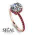 2ct Hidden Halo Diamond Engagement Ring - Adaline No. 47 image 2