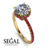 2ct Hidden Halo Diamond Engagement Ring - Adaline No. 46 image 2