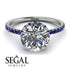 2ct Hidden Halo Diamond Engagement Ring - Adaline No. 63 image 3
