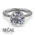 2ct Hidden Halo Diamond Engagement Ring - Adaline No. 3 image 3