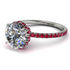 2ct Hidden Halo Diamond Engagement Ring - Adaline No. 48 image 1