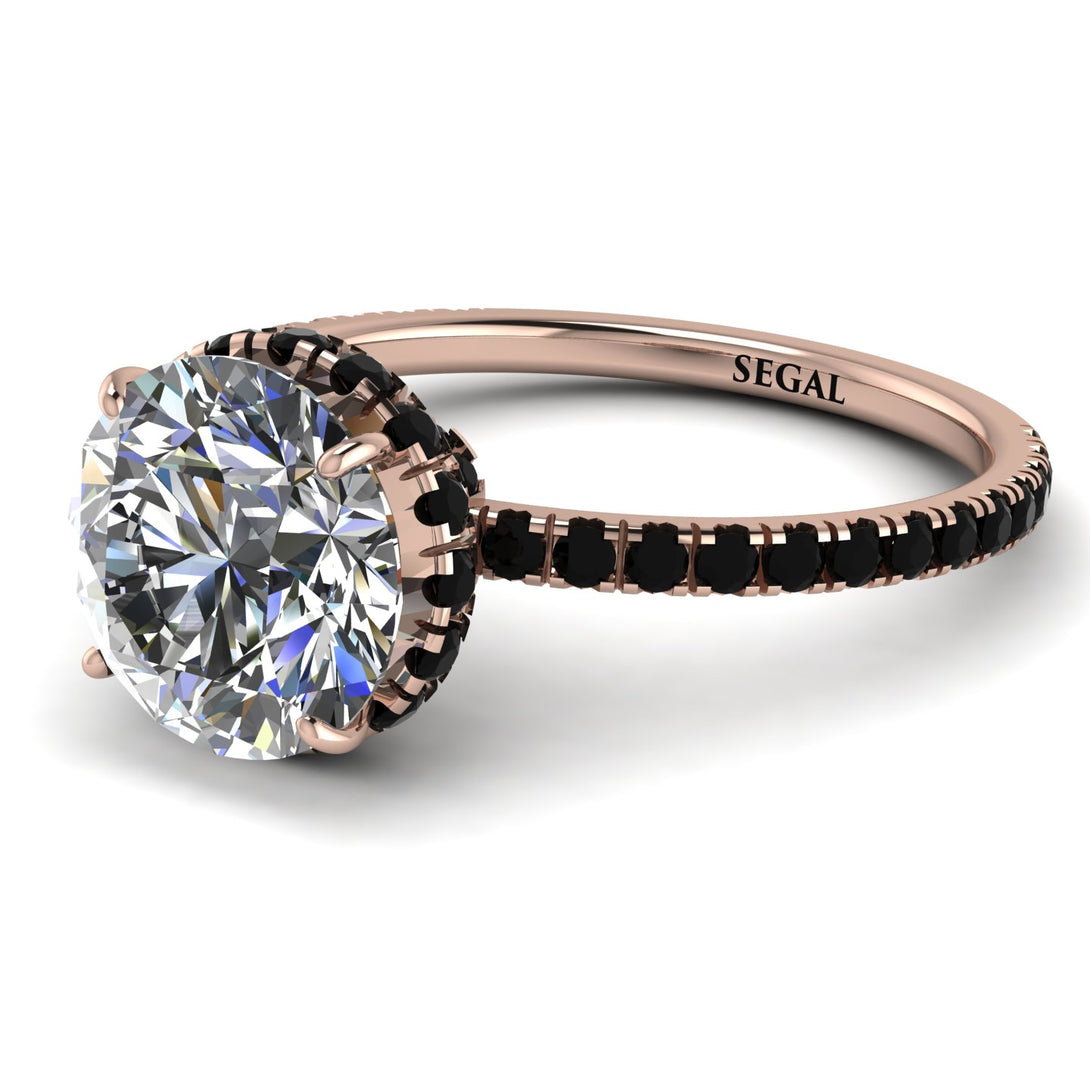 2ct Hidden Halo Diamond Engagement Ring - Adaline No. 32