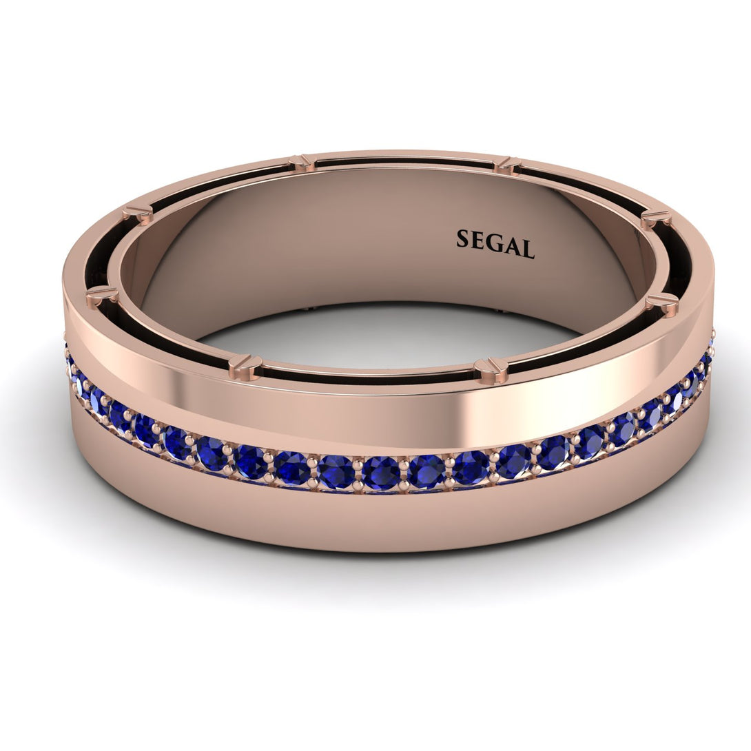 Classic Eternity Sapphire Wedding Band - John No. 14