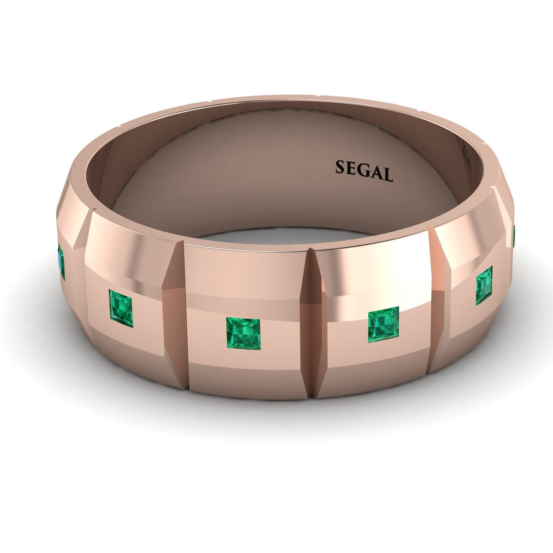 Eternity Princess Emerald Wedding Ring - Michael No. 11